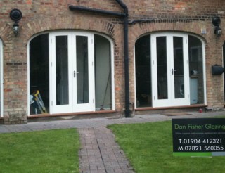Single Glazing of a wooden door in york